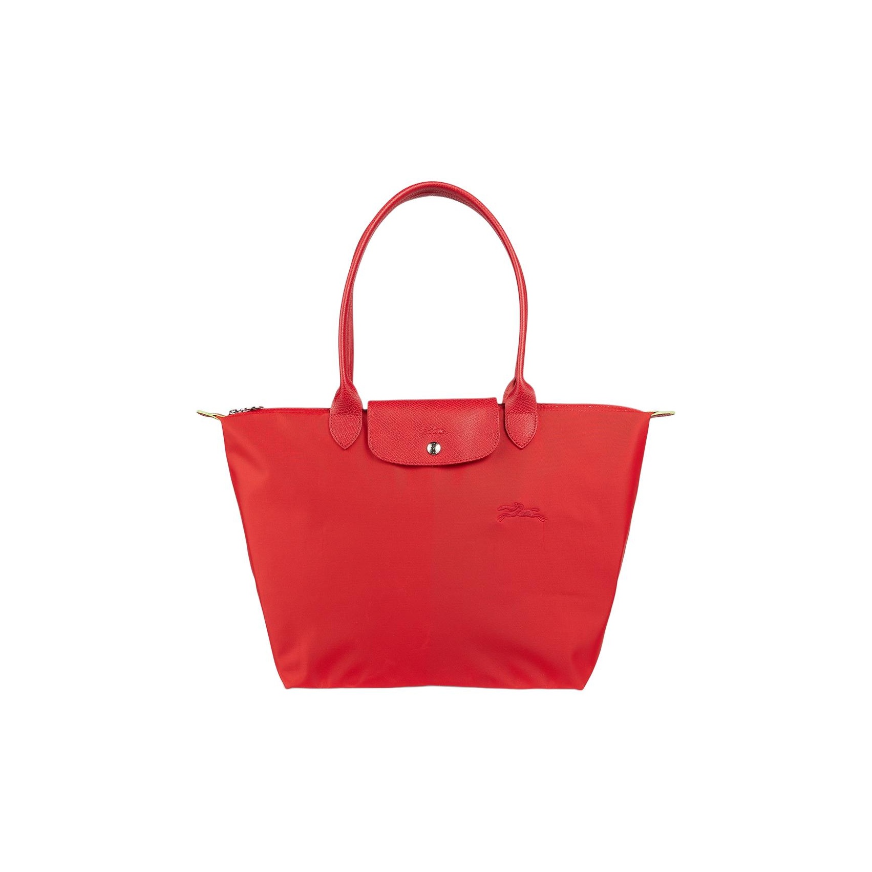 Longchamp red tote hotsell