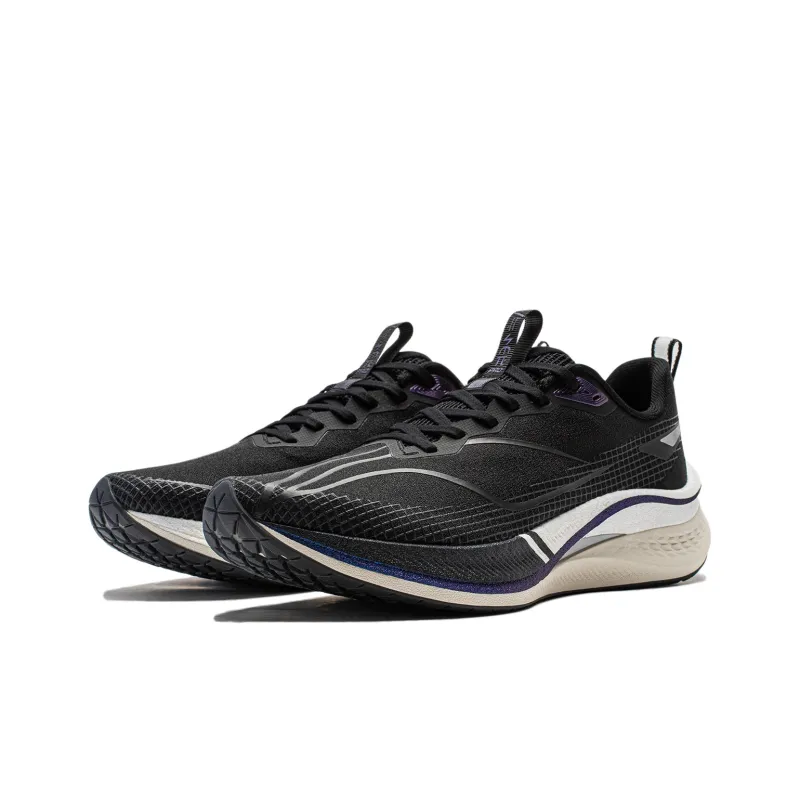 LiNing Red Hare 7 Pro Cushioning, Slip Resistant, Lightweight Low Top Casual Running Shoes Men's Black-2