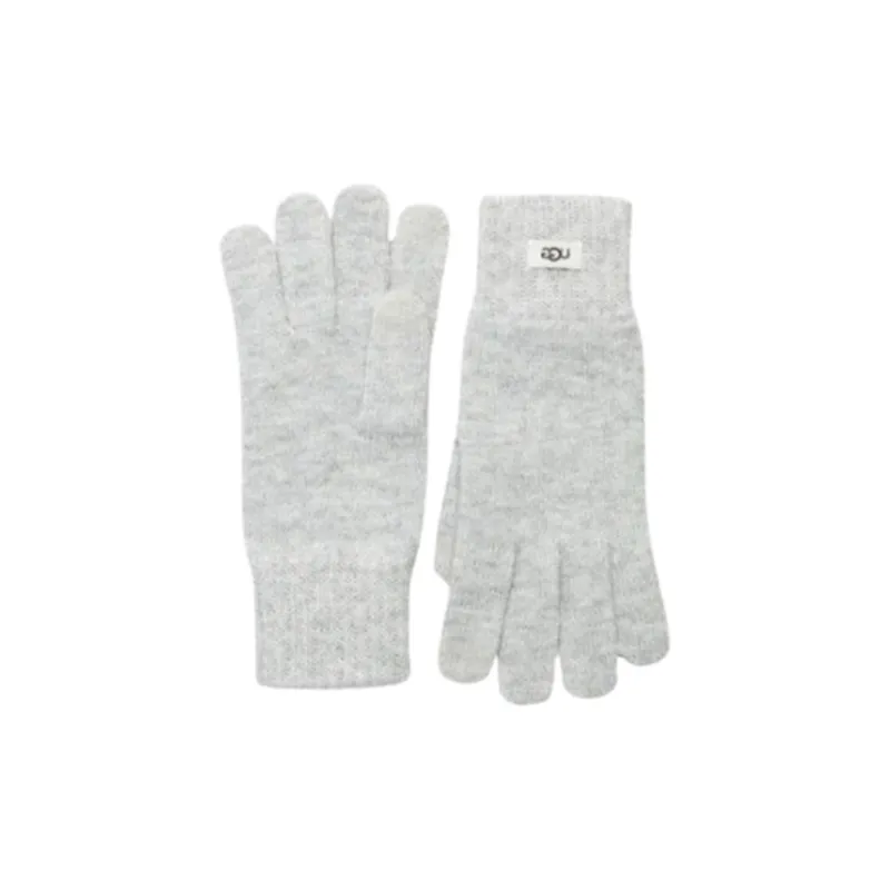 UGG Knit Gloves Unisex Light Gray-0