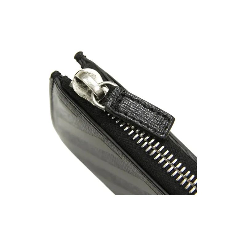 OFF WHITE 3D Diag Saff 4 Card Slot Zip Wallet Black-4