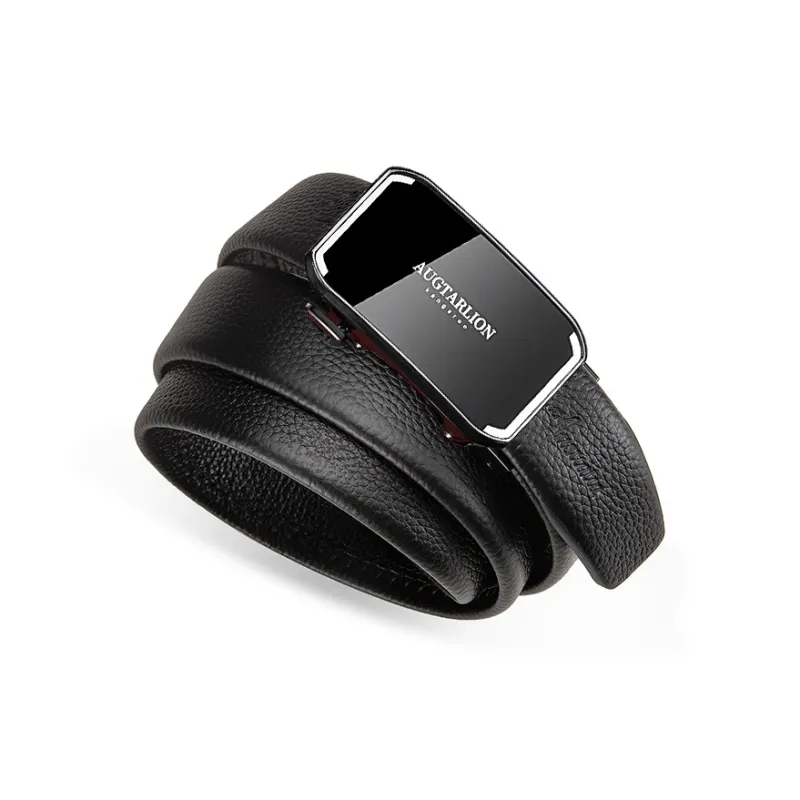 AUGTARLION Luxury Business Young And Middle Aged Top Grain Cow Leather Leather Belts Men's Multicolor 3.5cm-4