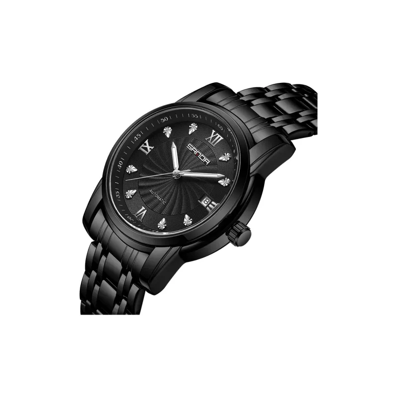 Sanda Automatic Mechanical Movement Watch Men's Watches Black Dial-5