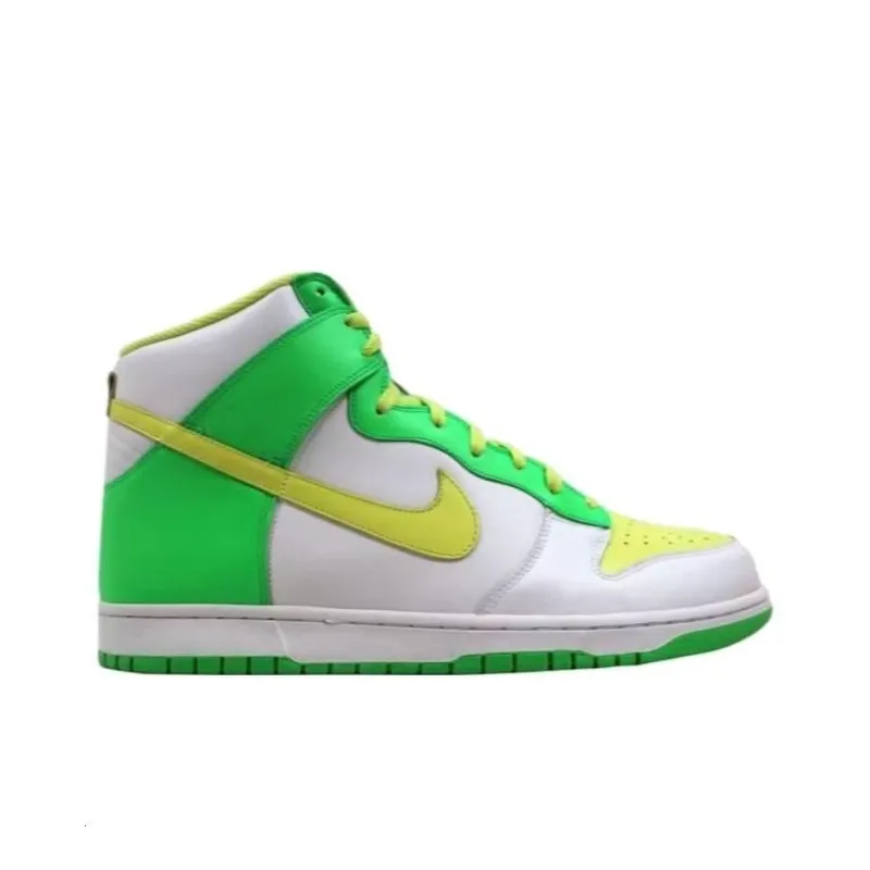 Nike Dunk High White/Lemon Chiffon Radiant Grey-1