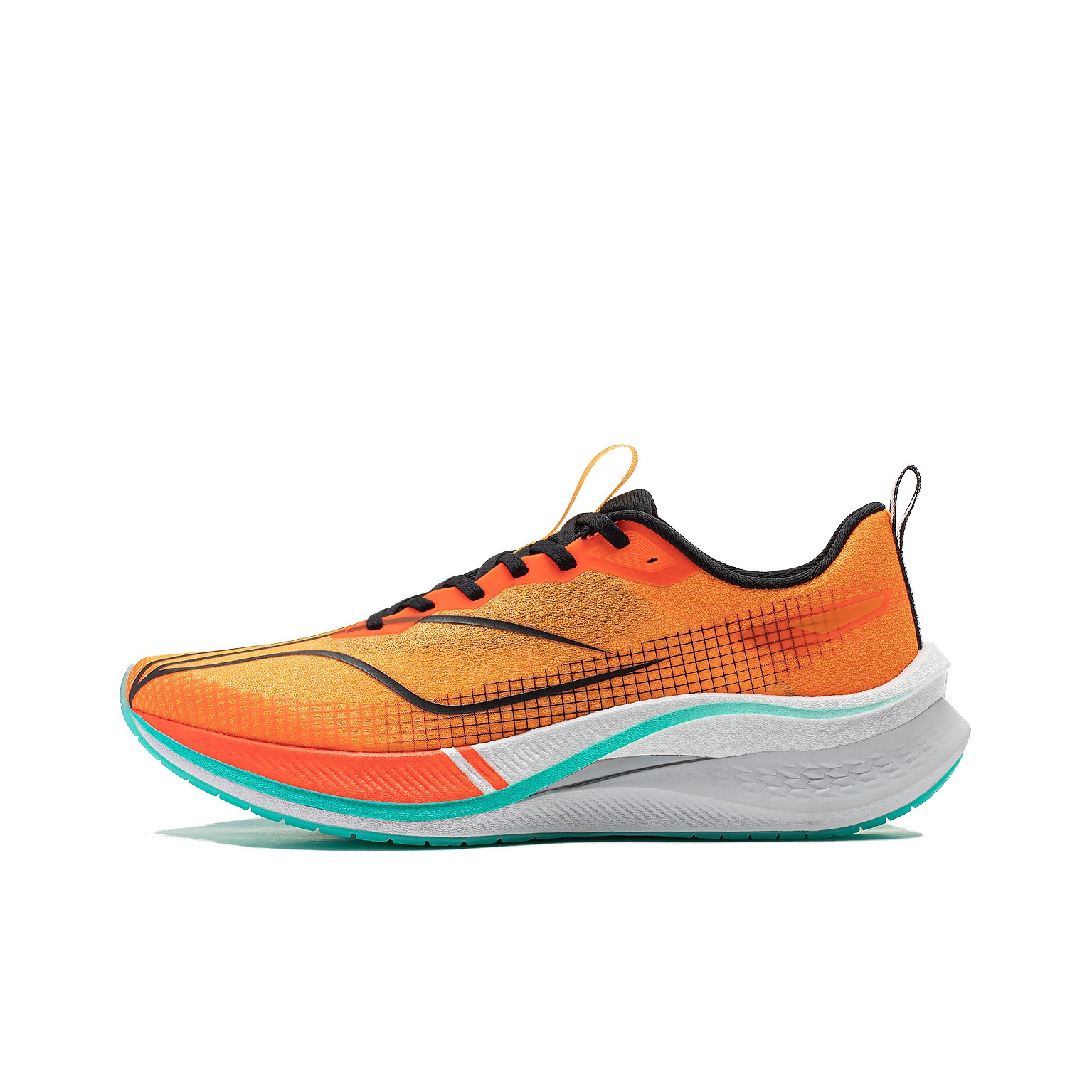 LINING Red Hare 7 Pro Running Shoes Men Low Top Neon Bright Orange Neon Pink Black POIZON