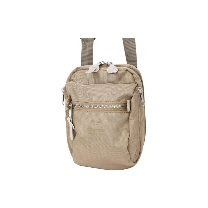 Anello Polyester Wallet Crossbody Bag Shoulder Bag Unisex Light Brown-1