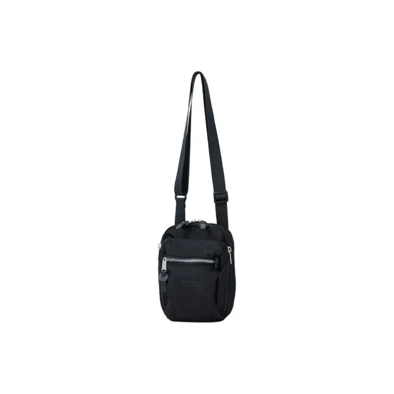 Anello Polyester Wallet, Crossbody Bag, Shoulder Bag Unisex Black-0