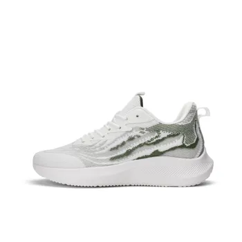 Warrior Wear Resistant Lightweight Height Increasing Low Top Running Shoes Men's White Green