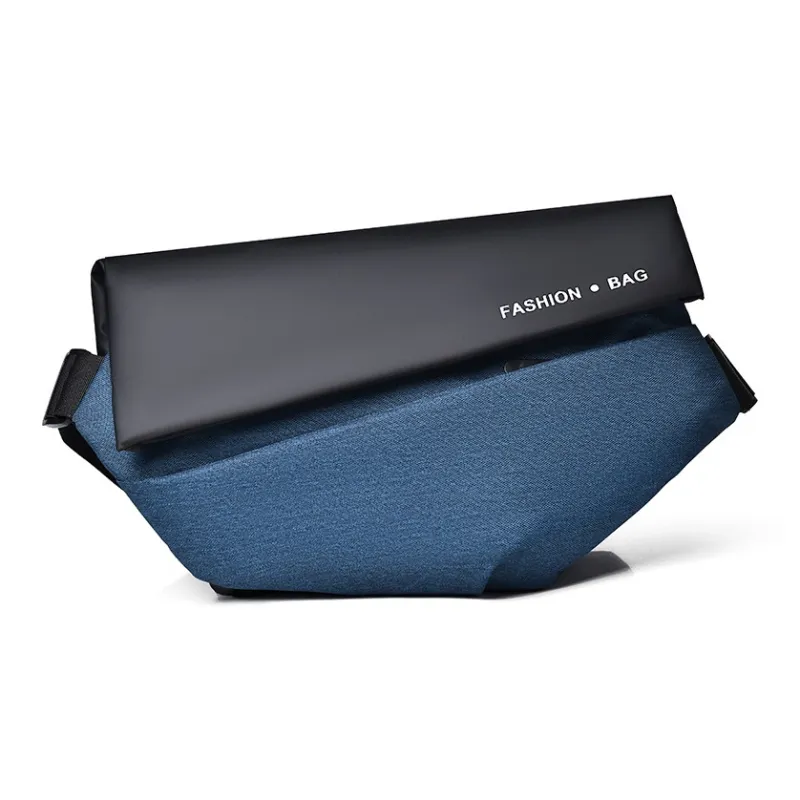 LEXI Oxford Sling Bag Unisex Black/Dark Gray/Black Gray Color/Black Blue-7