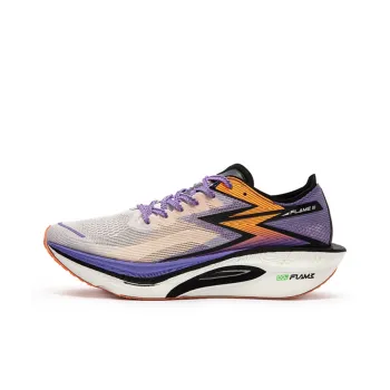 361° Fly Burn 3 Cushioning Anti Slip And Wear Resistant Rebound Low Top Marathon Running Shoes Unisex White Purple