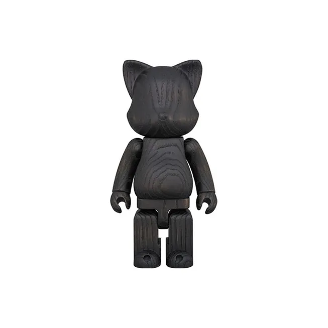 BE@RBRICK Nyabrick Karimoku Black Cat Floatation Black-1