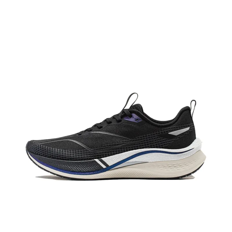 LiNing Red Hare 7 Pro Cushioning, Slip Resistant, Lightweight Low Top Casual Running Shoes Men's Black-0