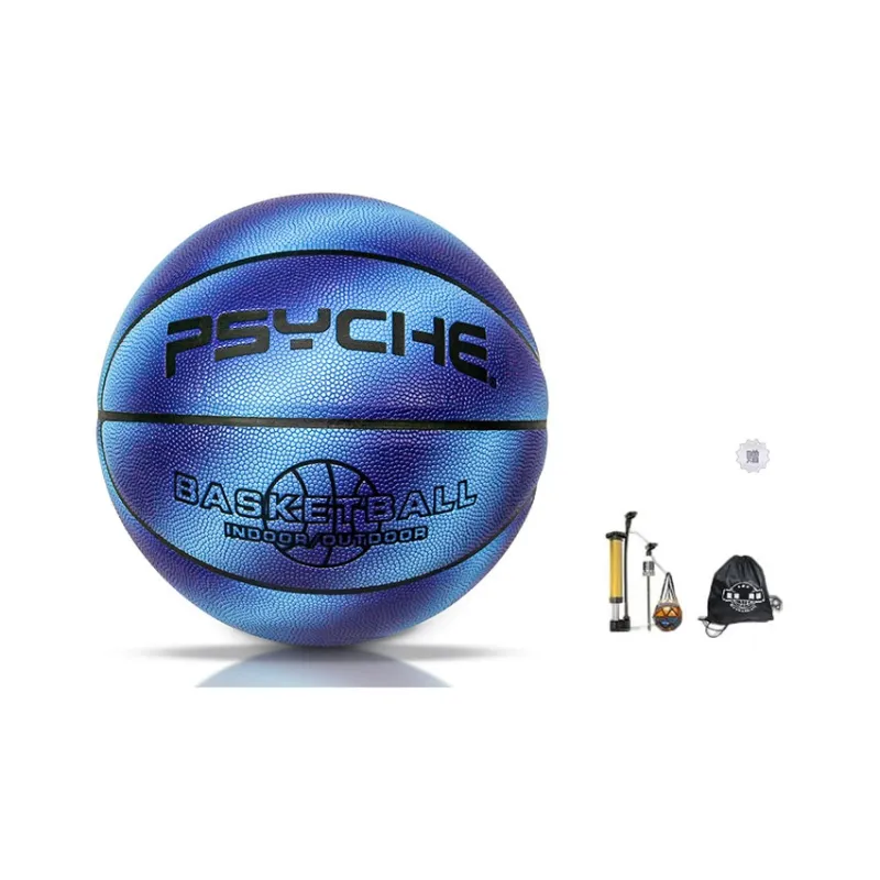 PSYCHE Size 7 Indoor, Outdoor, All Basketball PU Gradient Blue-5