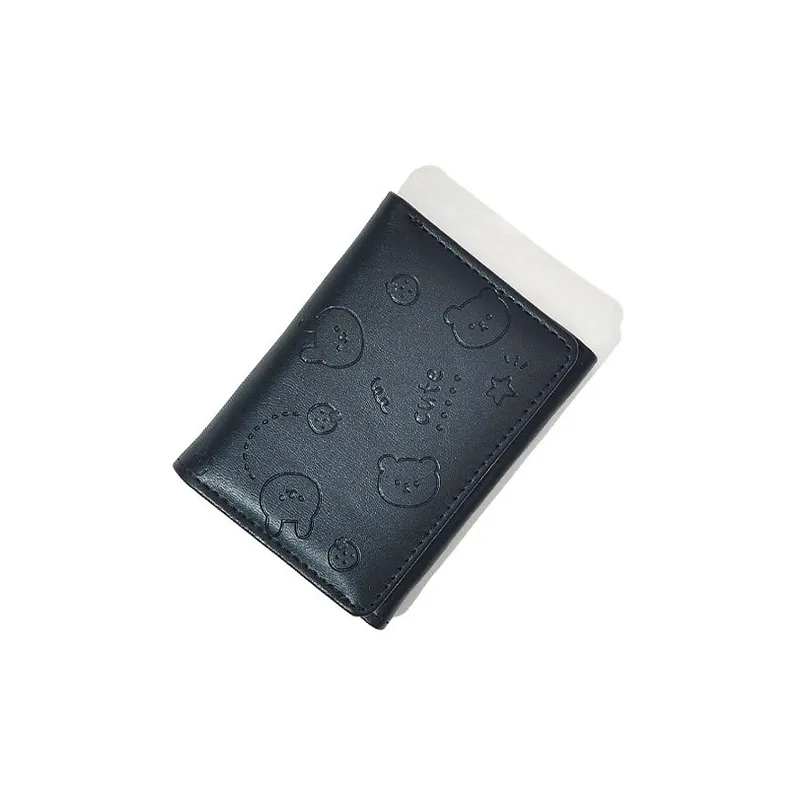 HAWA PU Card Holder Wallet Regular Women's White/Pink/Black/Blue/Green-8