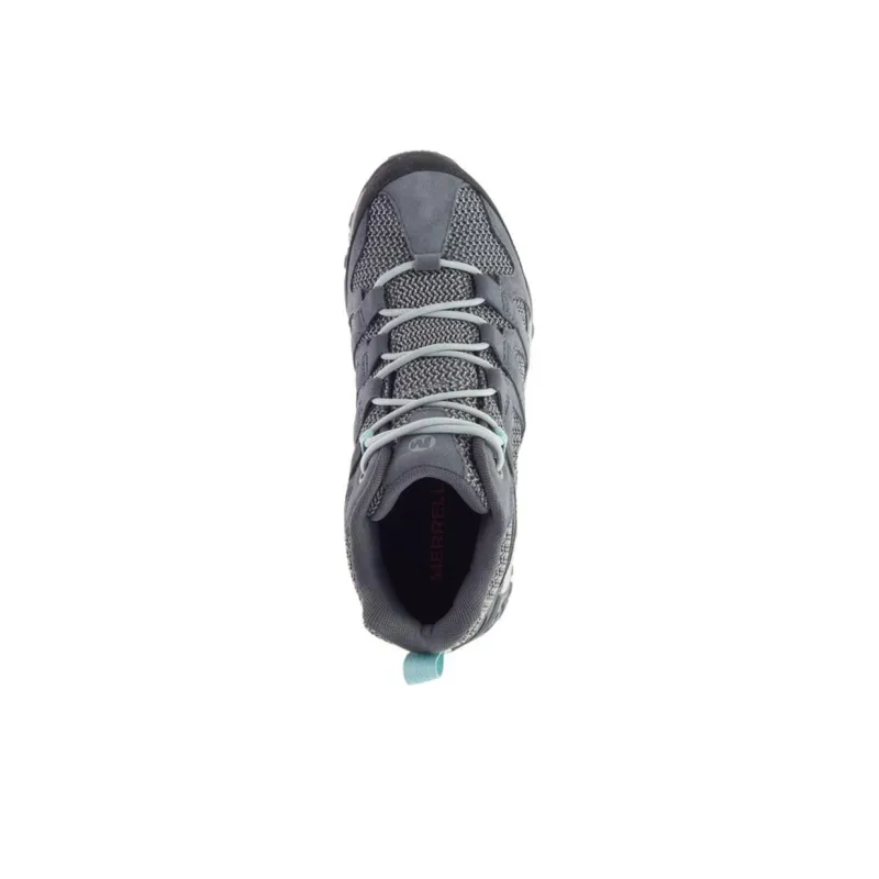 MERRELL Alverstone Mid GTX Anti-Slip Wear-Resistant Mid-Top Outdoor Shoes Women's Gray Blue-3
