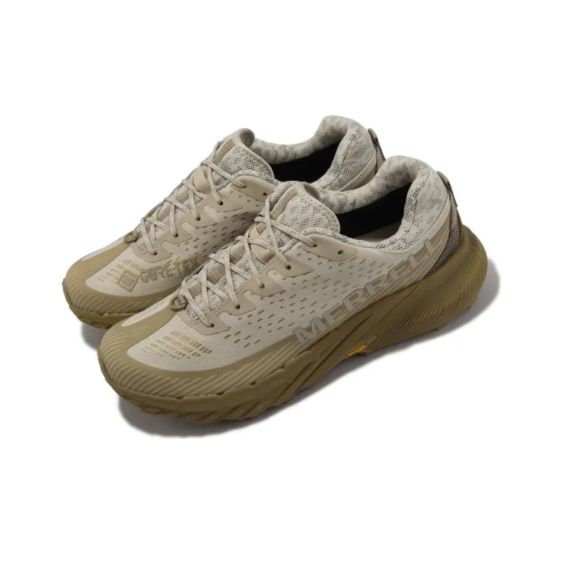 MERRELL Agility Peak 5 GTX Durable Breathable Low-Top Outdoor Shoes Men's Beige Brown-2