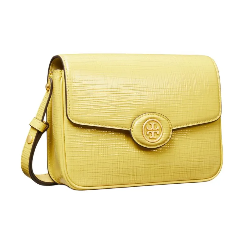 TORY BURCH Robinson Cow Leather Crossbody Bag Shoulder Bag Women's Yellow-1