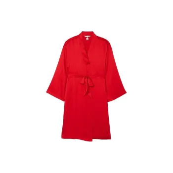 Victoria's Secret Satin Midi Robe Sleep Robe Women's Red