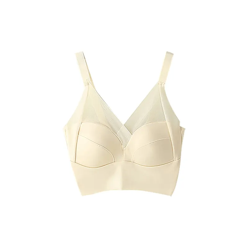 Flowers In Water Bra Women's Milk White-0