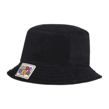 GCDS Cotton, Polyamide Bucket Hats Unisex Black