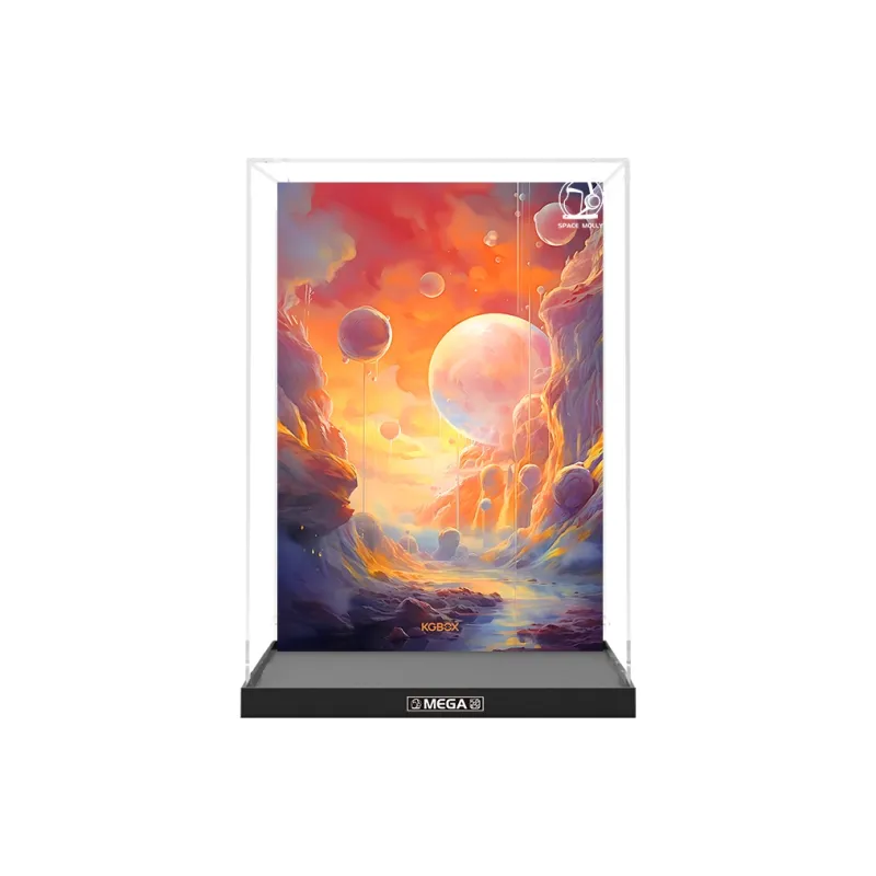 KGBOX SPACE Molly BEAMS Figure 1000% 400% Trendy Play Acrylic Display Case Model Accessories-9
