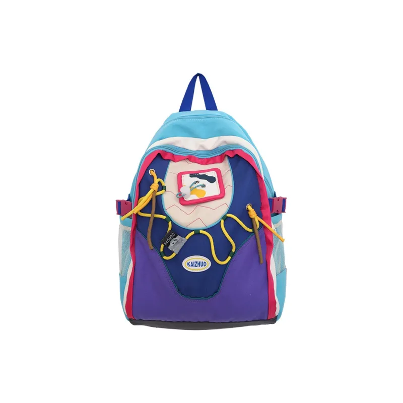 LEXI Nylon Backpack Unisex White/Purple-3