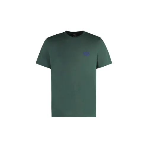 A.P.C T-Shirts Men Green