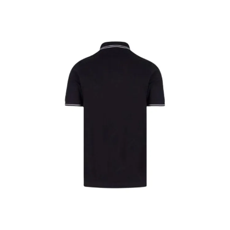 STONE ISLAND Logo Patch Short Sleeved Polo Shirt-1