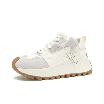 D FUSE SCANDINAVIA Wear resistant And Lightweight Low Top Chunky Sneakers Women's Beige