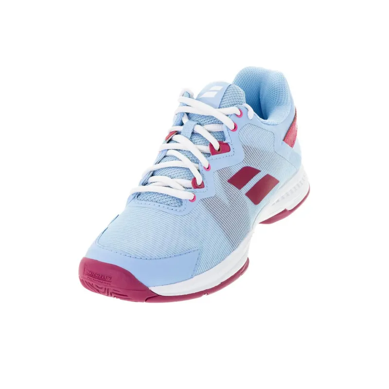 Babolat Cushioning Slip Resistant Low Top Tennis Shoes Women's Aqua Blue-2