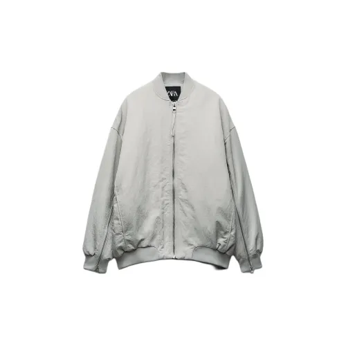 ZARA Jackets Women's Light Gray