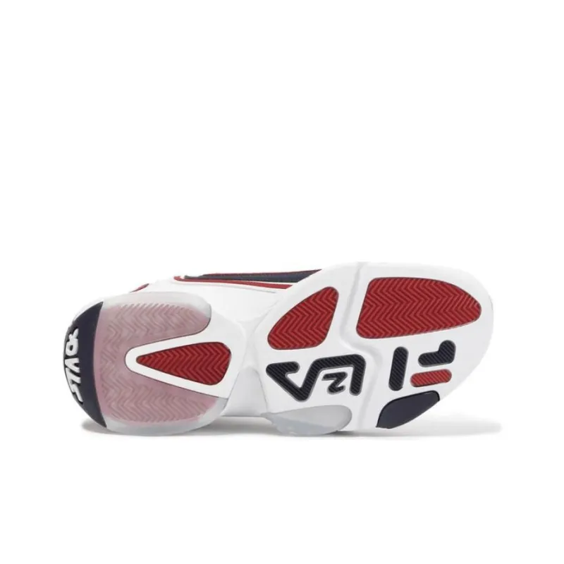 FILA Stack 2 Anti-Slip Wear-Resistant Mid-Top Basketball Shoes Men's White-5