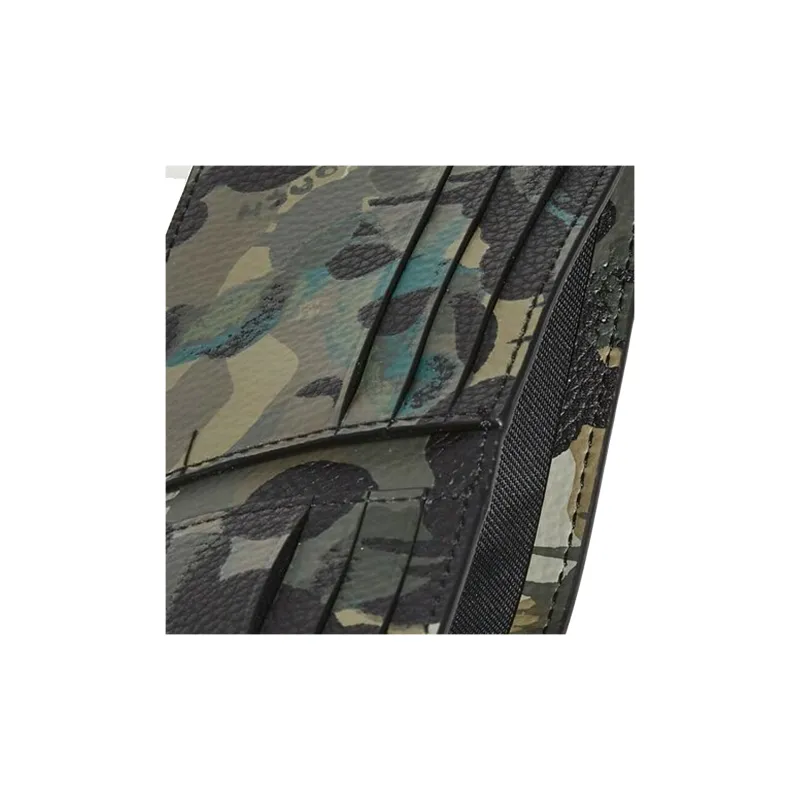 COACH 3 IN 1 Wallet Pebbled Leather 3-in-1 Wallets Men's Camouflage Green-3