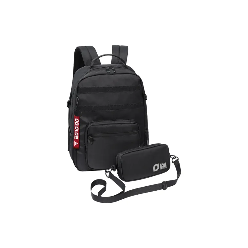 ElevethSign Nylon Backpack Large Size Unisex Gray/Black-7