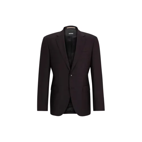 HUGO BOSS Business Suits Men Dark Purple