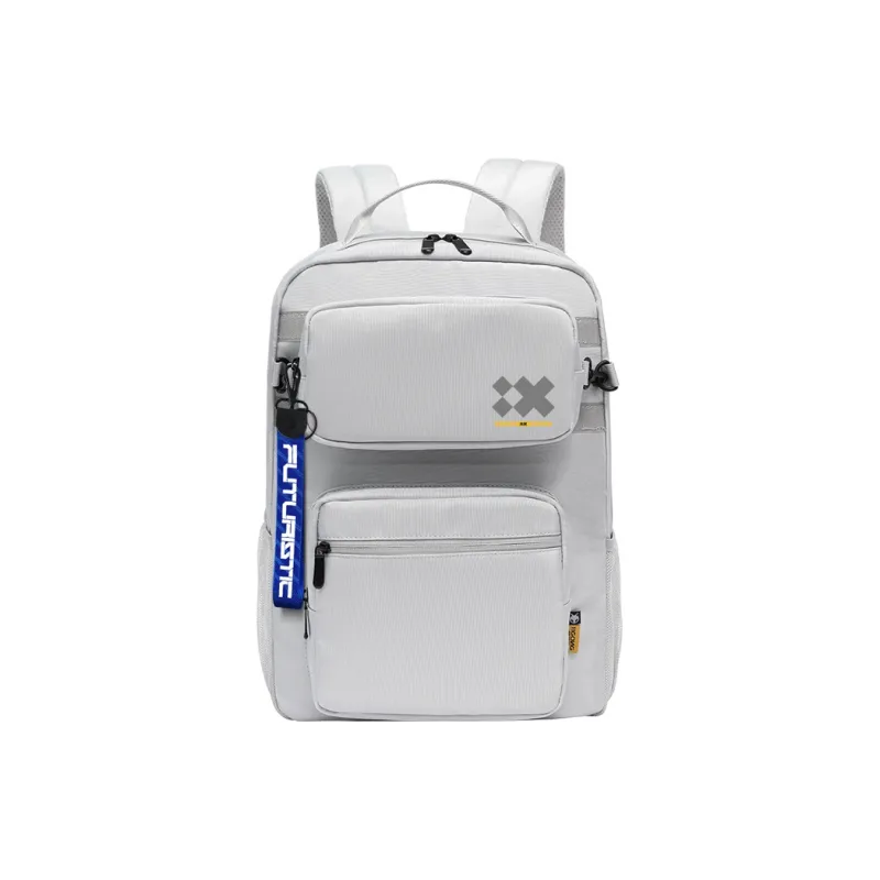 ElevethSign Polyester Backpack Large Size Unisex Gray/Black-5
