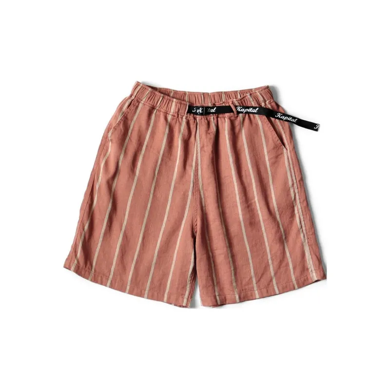 Kapital Linen Phillies Stripe Easy Shorts-3