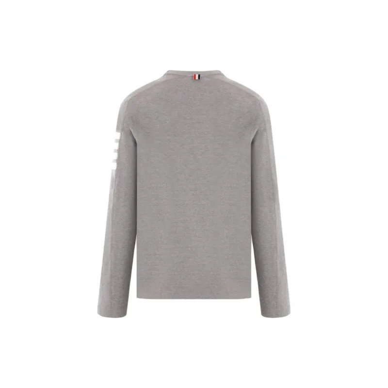 THOM BROWNE 4 Bar Striped Crewneck Sweatshirt-1