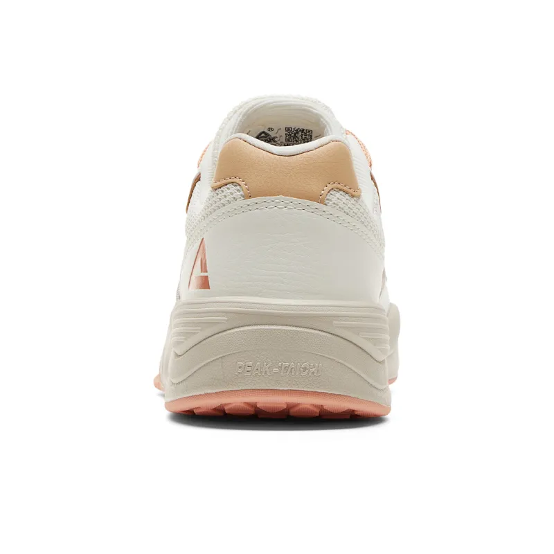 PEAK Taichi Travel Warm Cushioning Coverage Breathable Low Top Skateboard Shoes Women's Beige Red-4
