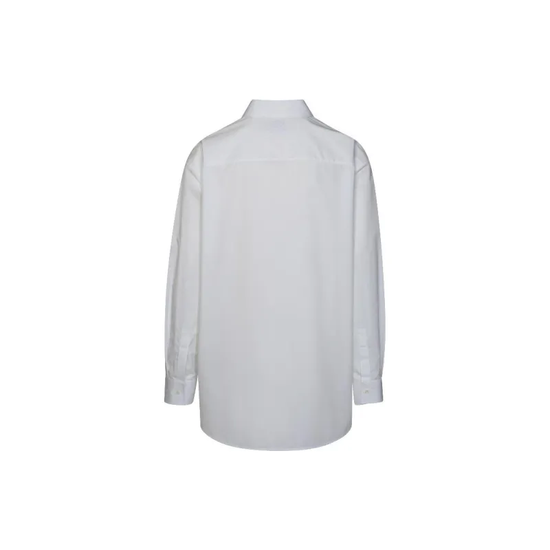 Off Logo Embroidered Long Sleeved Shirt-1