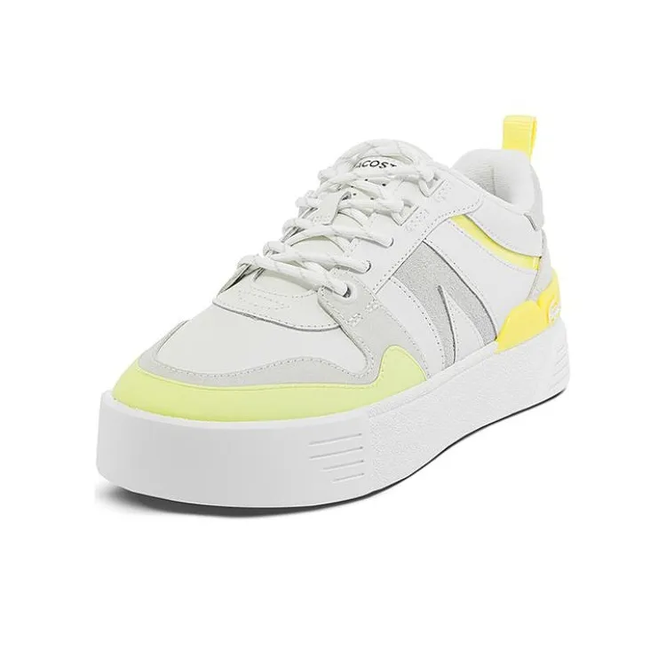 LACOSTE Low Top Skateboard Shoes Women's White-1