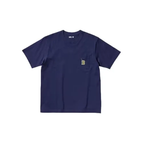 UNIQLO Detective Conan Co-branded T-Shirts Unisex Marine Blue