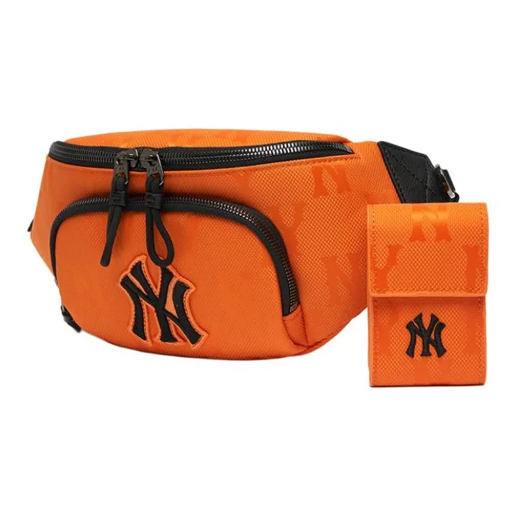MLB Polyamide With Artificial Leather Sling Bags Crossbody Bags Regular Unisex Orange-1