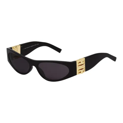 GIVENCHY Acetate Polyamide Metal Cat Eye Sunglasses Women's Black