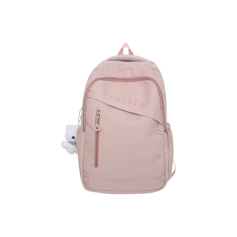BALANG Nylon Backpack Unisex White Blue/Pink/Yellow Green/Black-4