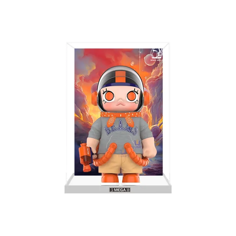 KGBOX SPACE Molly BEAMS Figure 1000% 400% Trendy Play Acrylic Display Case Model Accessories-10