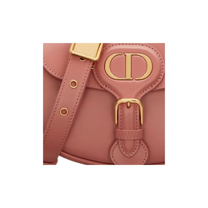 DIOR Bobby Smooth Finish Cow Leather Shoulder Bag Crossbody Bag Women's Pink-3