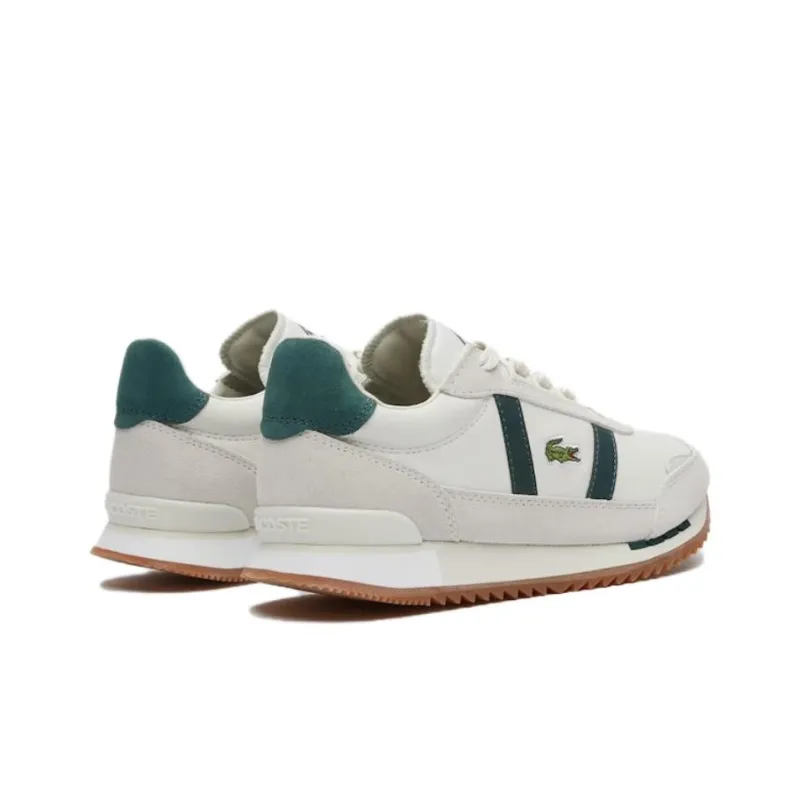 LACOSTE Low Top Casual Shoes Women's Gray White-2