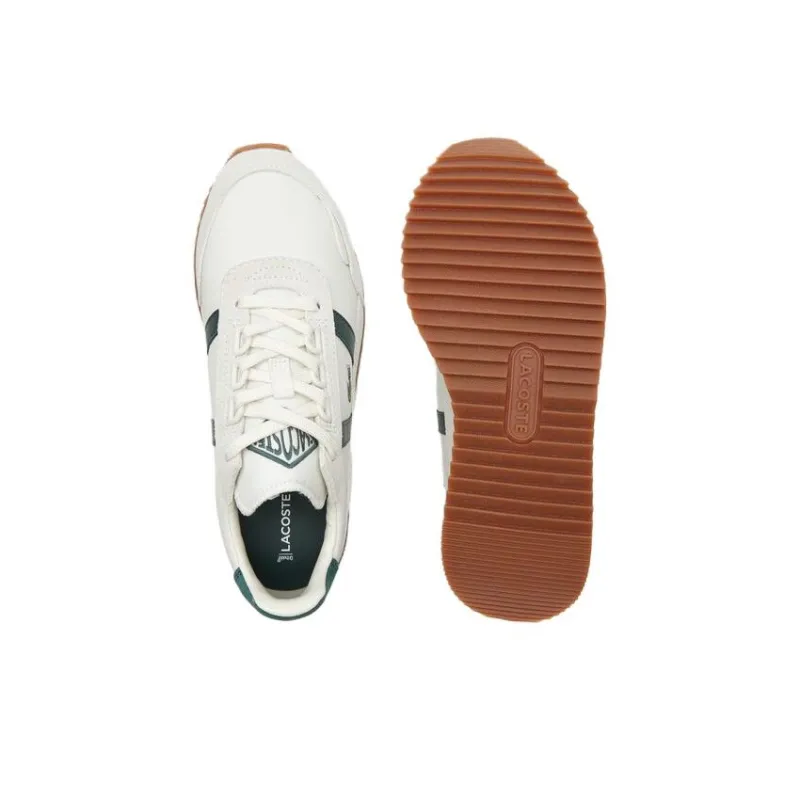 LACOSTE Low Top Casual Shoes Women's Gray White-4