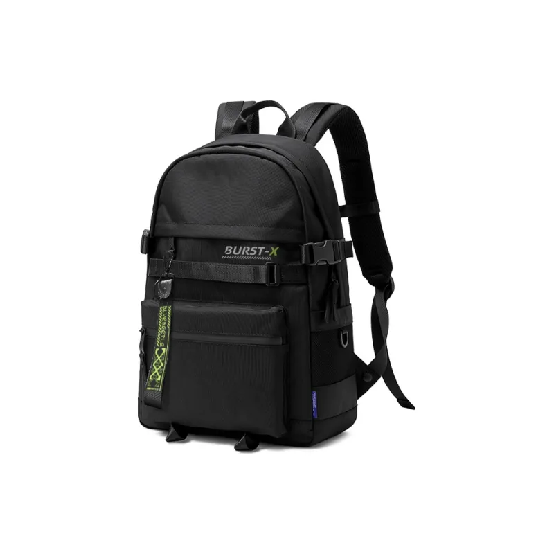ElevethSign Polyester Backpack Large Size Unisex Black-0