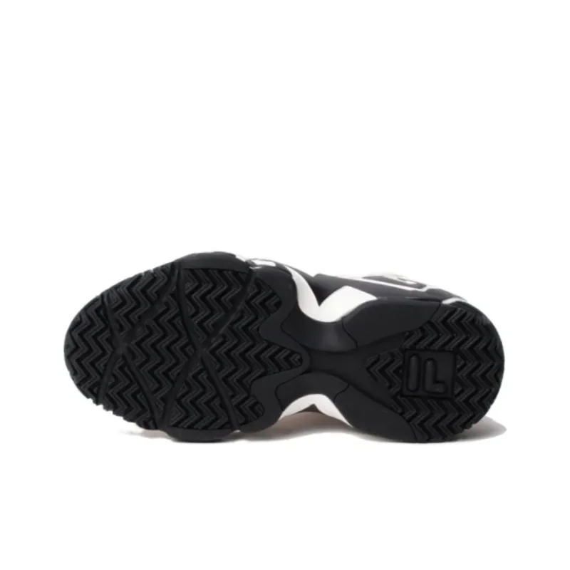 FILA MB Durable Breathable Mid-Top Basketball Shoes Men's White-4